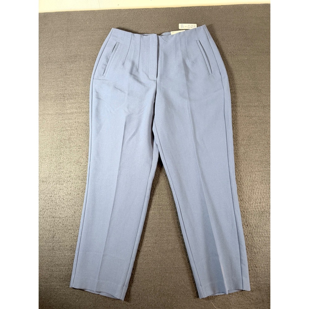 Nine West Womens High Rise Tapered Dress Pants Blue 6 Short WW23X411RSS
